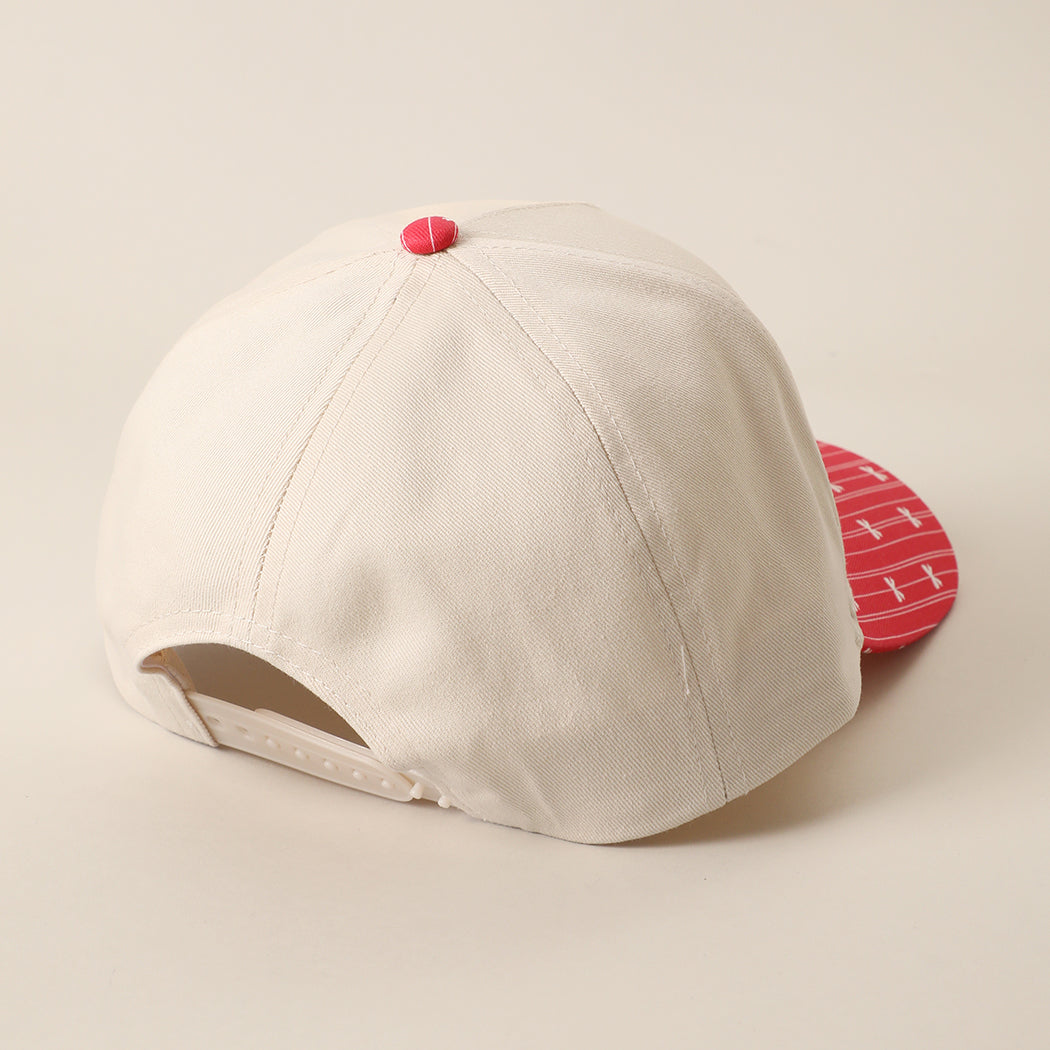 Cozy Christmas Cutie holiday brim trucker hat, back view