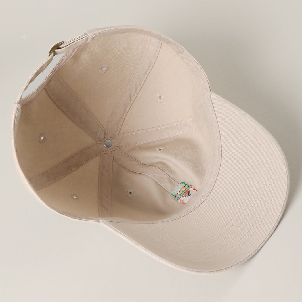 Mini Horseshoe baseball cap in putty detail view