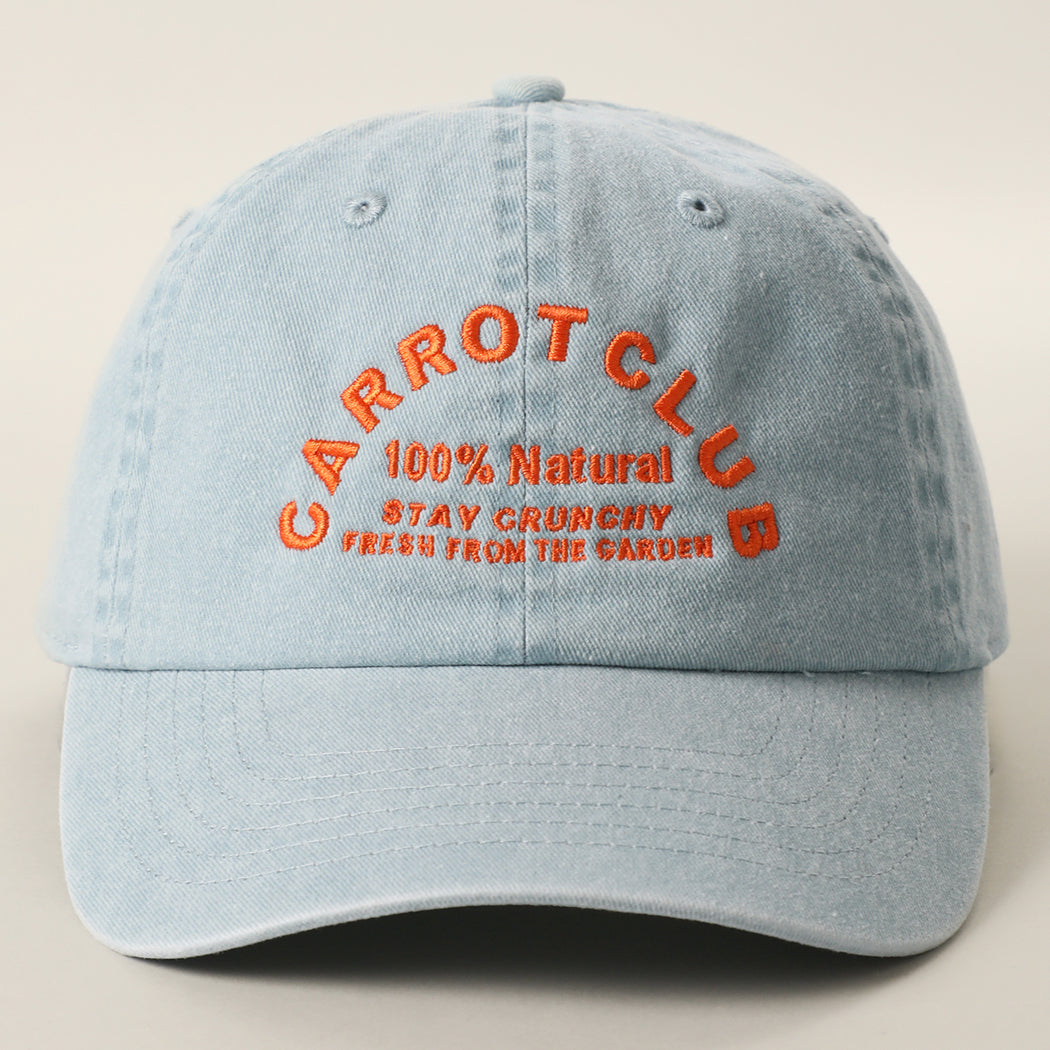 Carrot Club baseball cap in blue mint