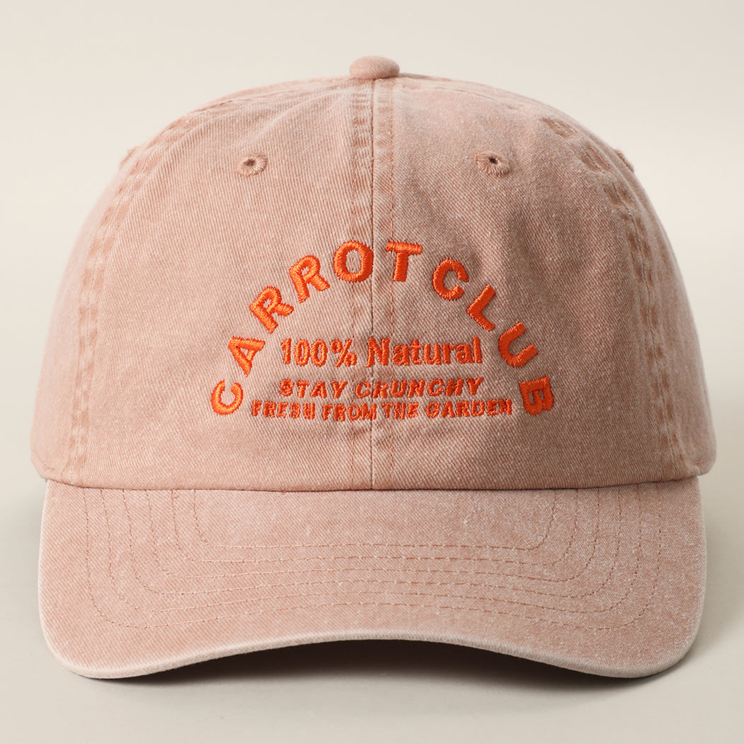 Carrot Club baseball cap in cinnamon