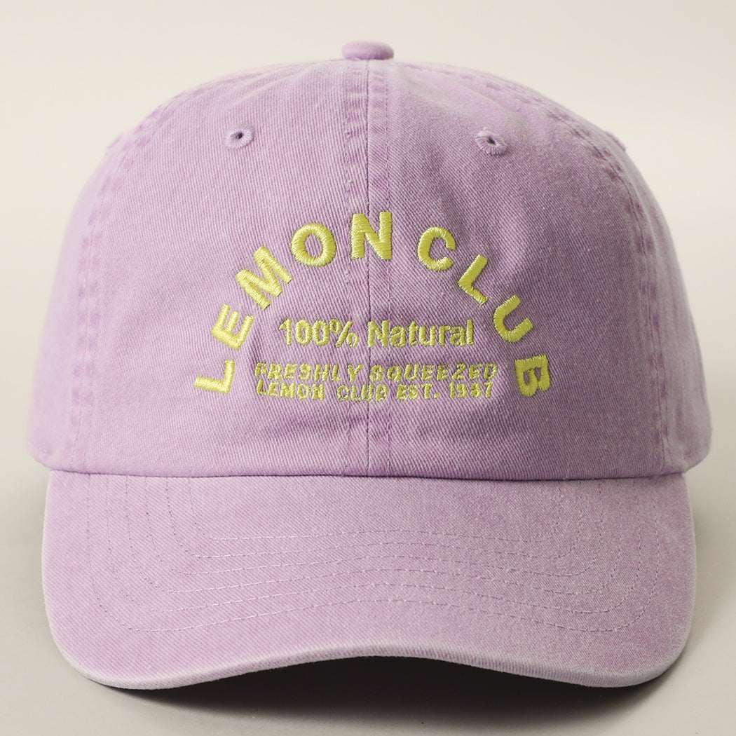 Lemon Club baseball cap in lilac