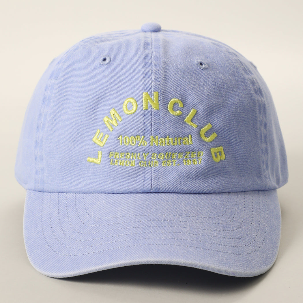 Lemon Club baseball cap in sax blue