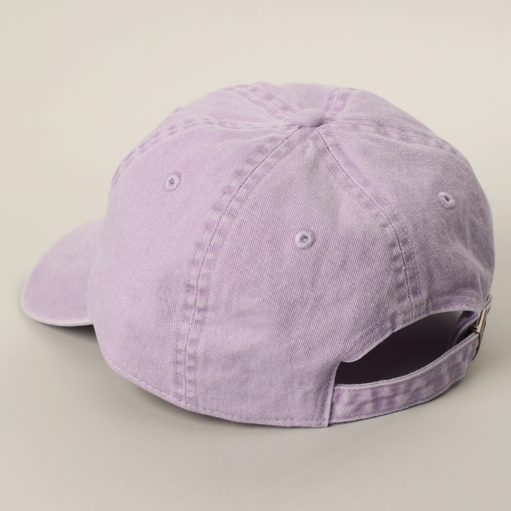 Los Angeles Is Always A Good Choice baseball cap in lilac, back view