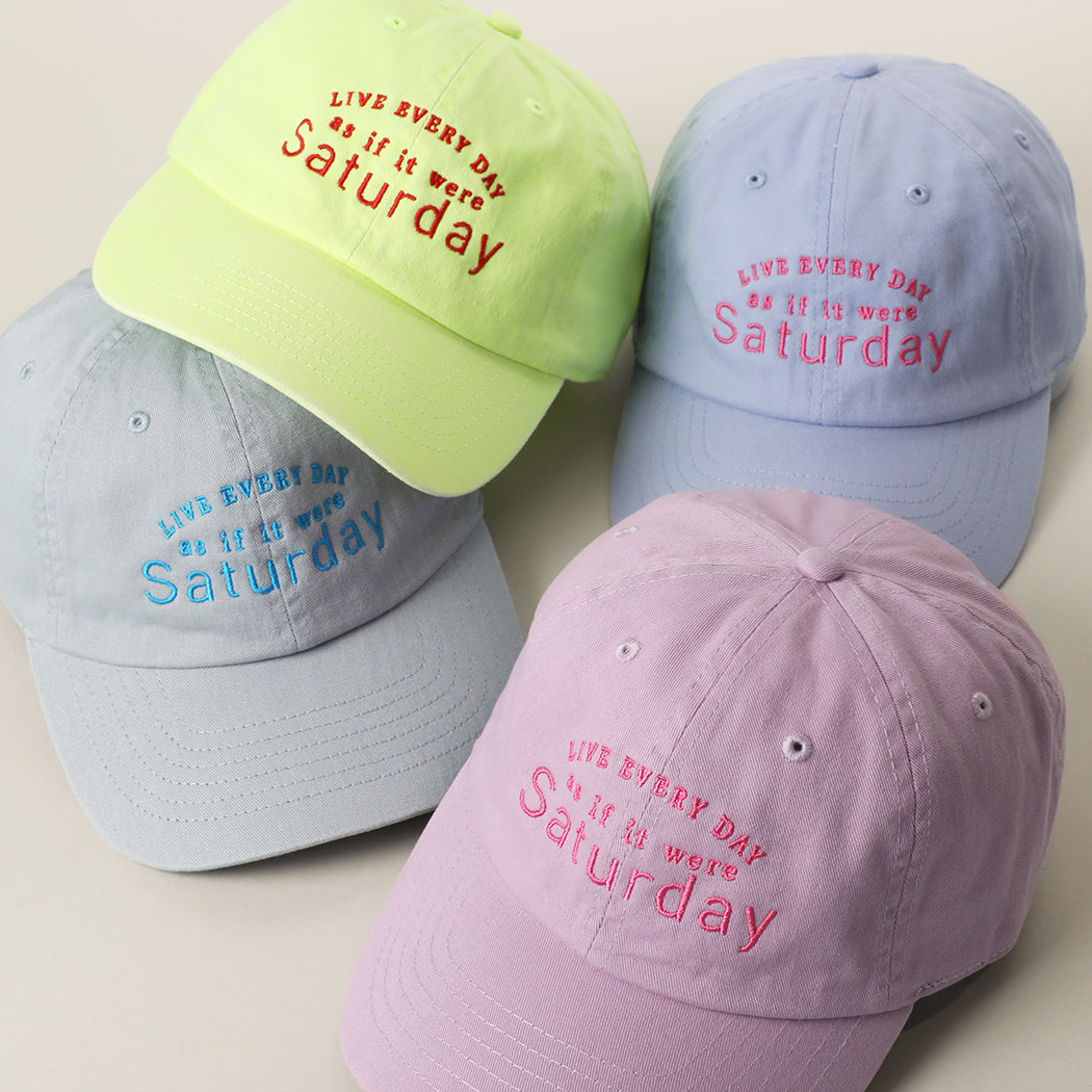 Live Every Day embroidered cotton baseball cap, front view