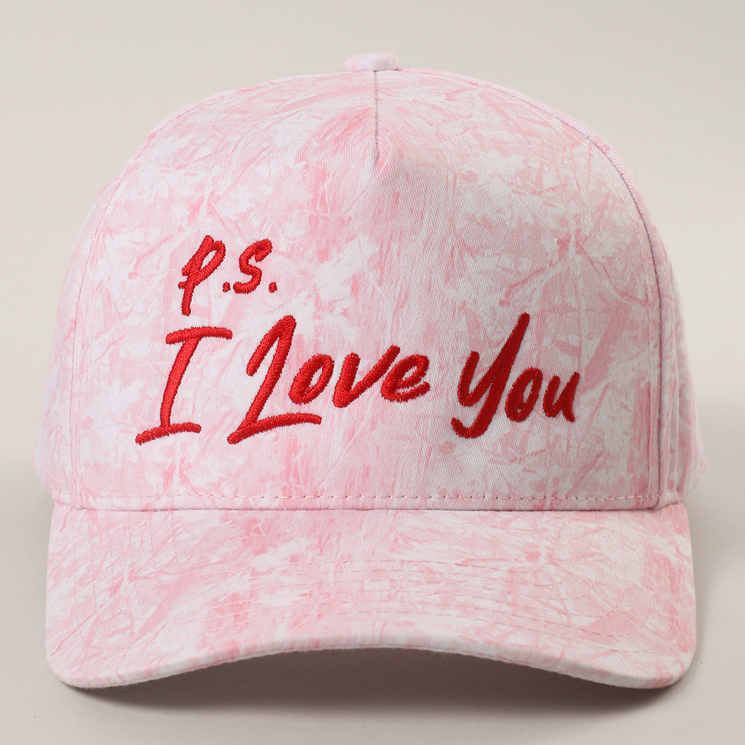 P.S. I Love You camo trucker hat in pink camo