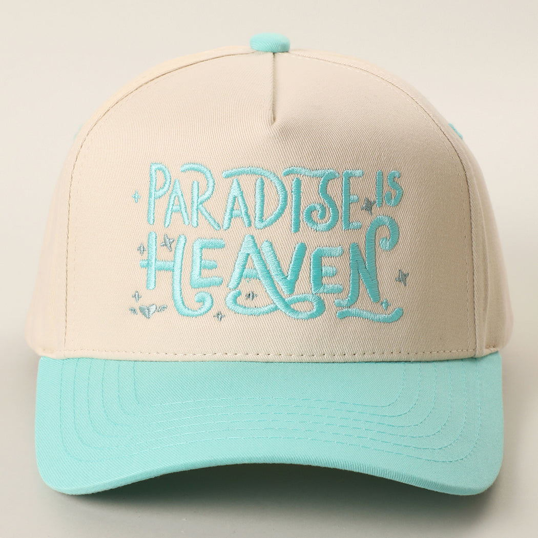Paradise Is Heaven two-tone trucker hat in mint