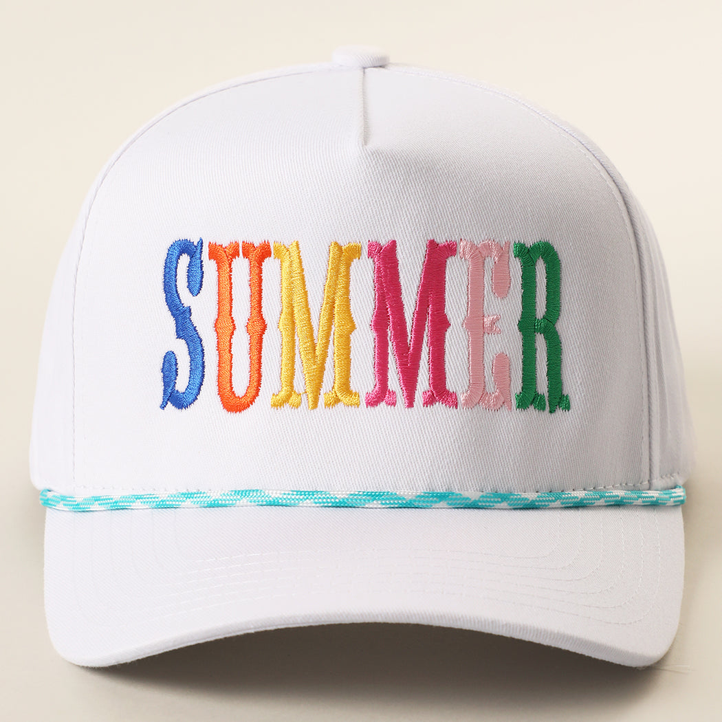 Summer rope trucker hat in mint