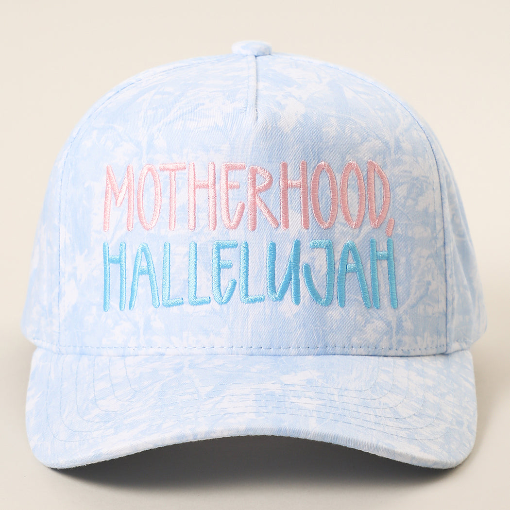Motherhood Hallelujah camo trucker hat in blue camo