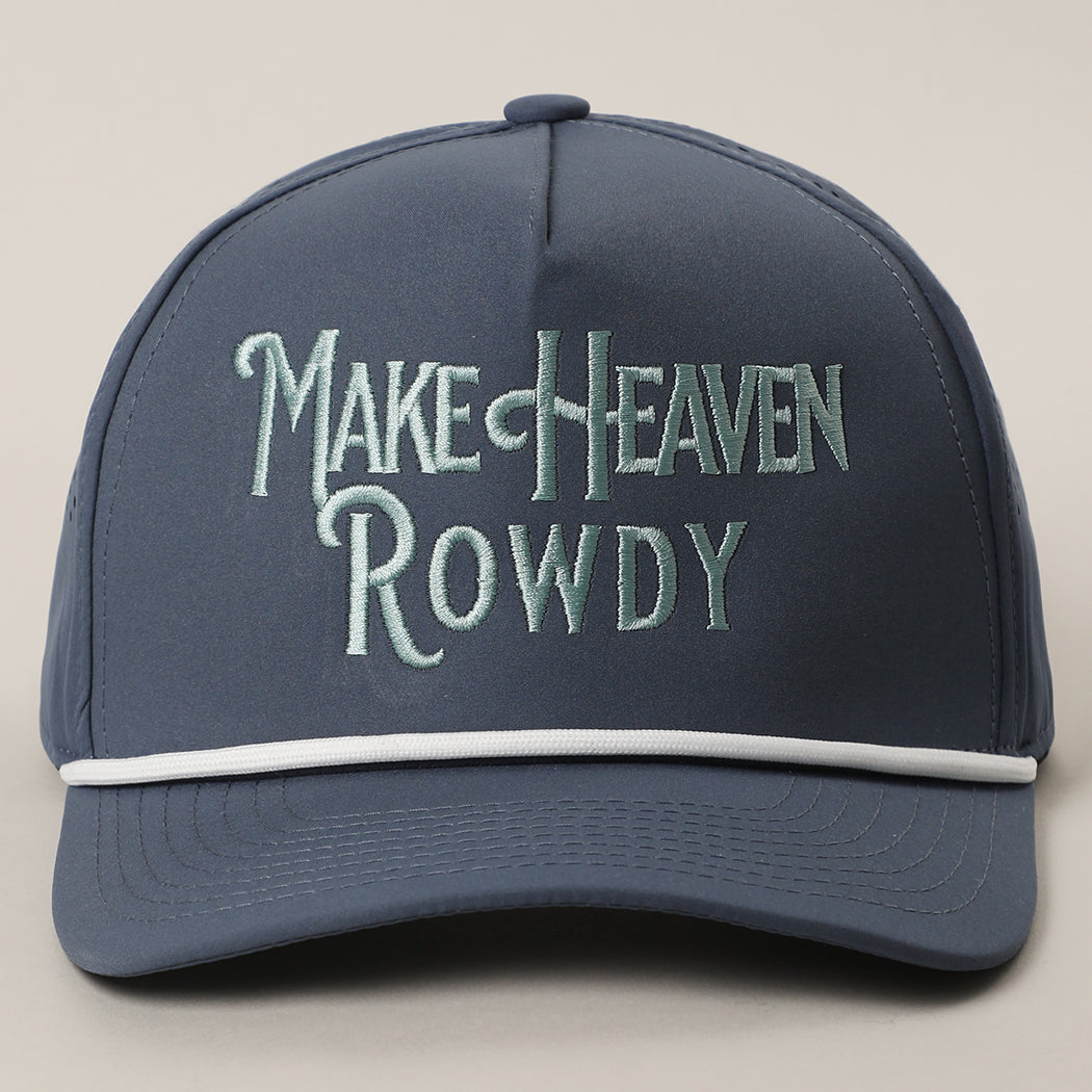 Make Heaven Rowdy rope strap trucker hat in navy