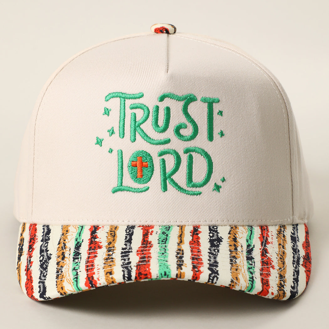 Trust Lord vintage striped brim detail