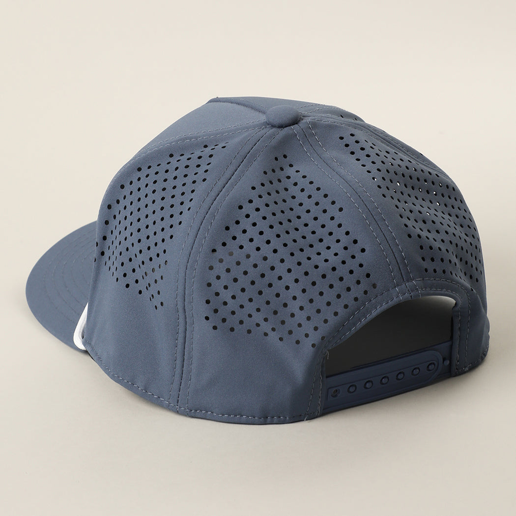 Dad Mode Activated rope trucker hat in navy, back view