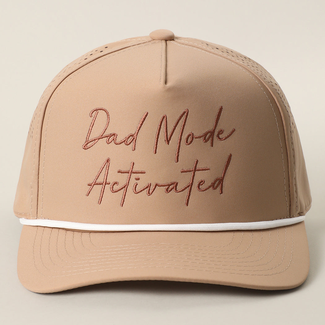 Dad Mode Activated rope trucker hat in sand