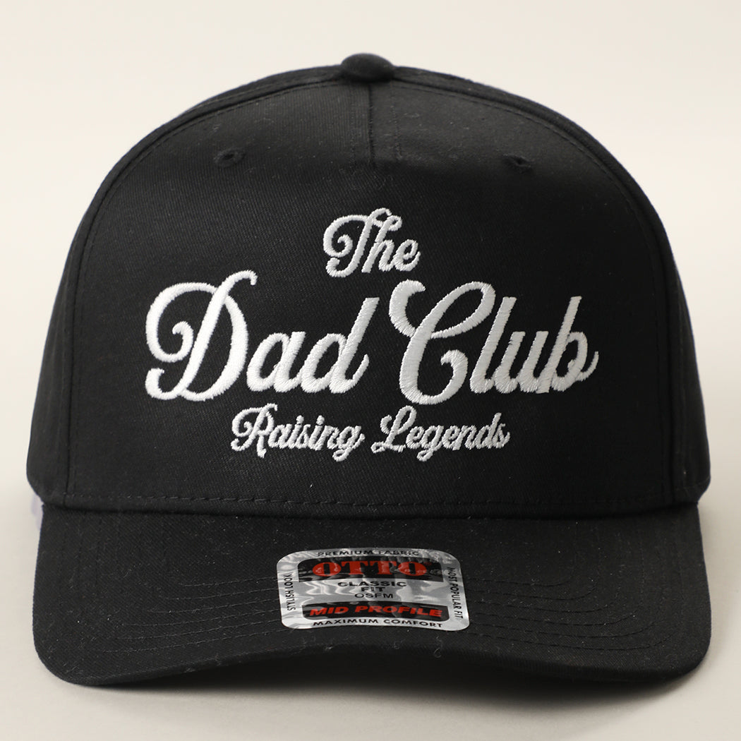 The Dad Club Raising Legends trucker hat in black
