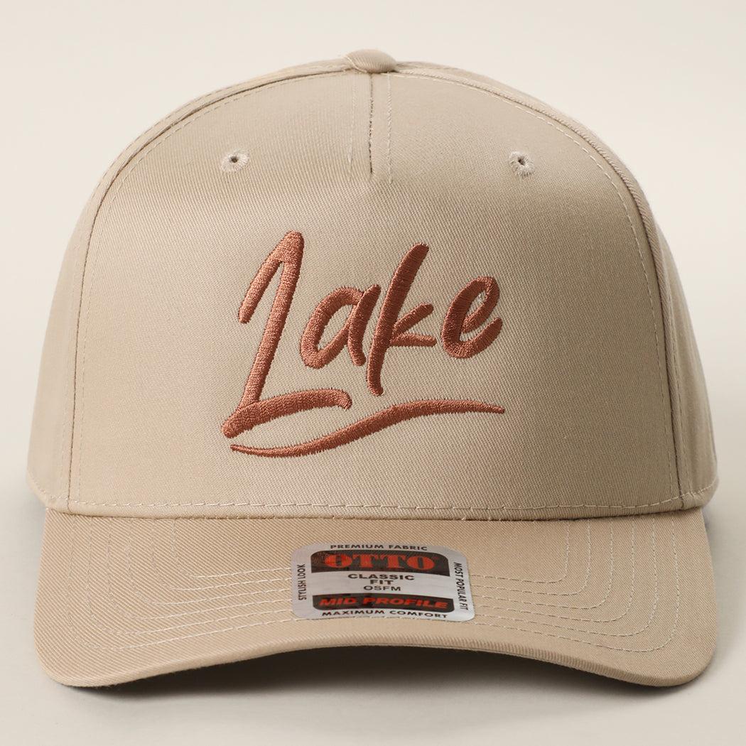 Lake OTTO two-tone trucker hat in khaki
