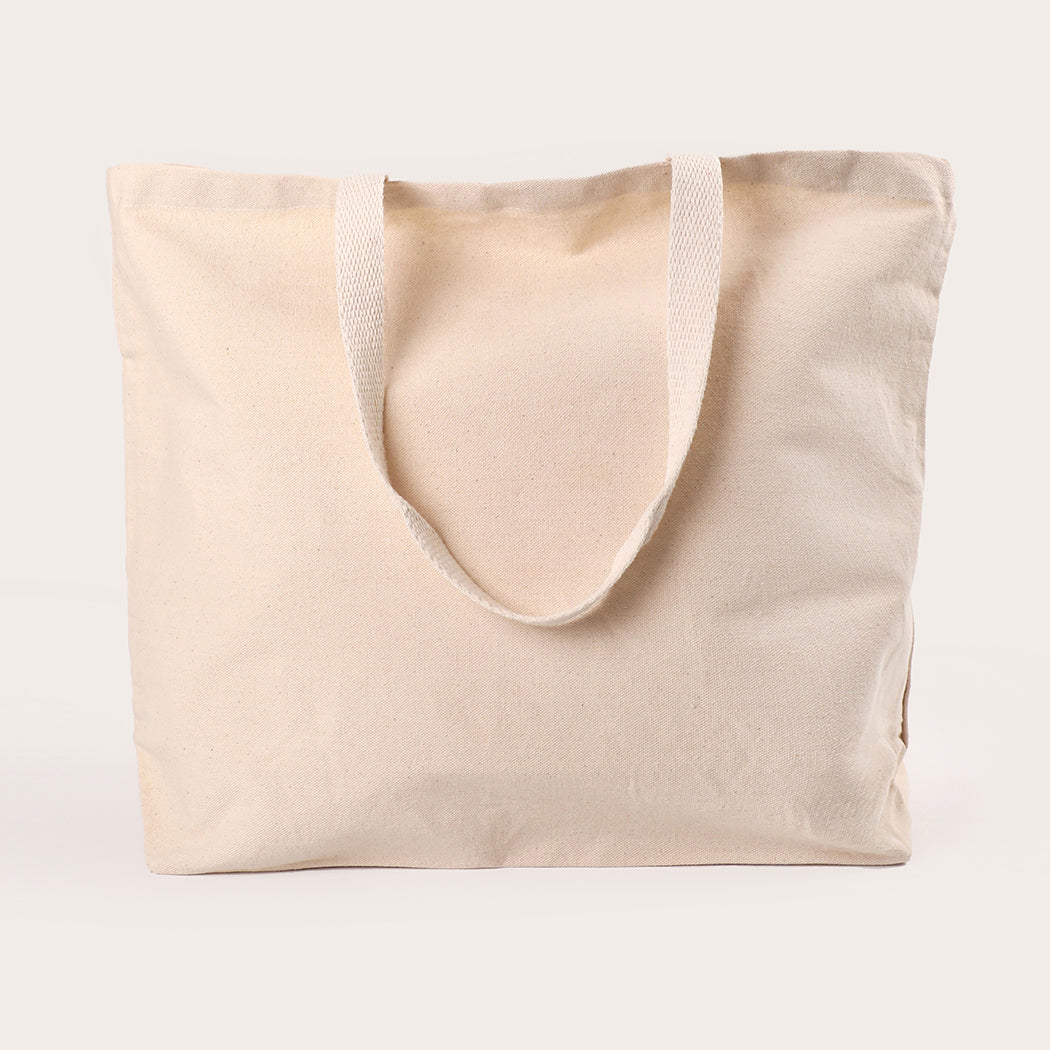 Blackberry canvas tote bag, styled view