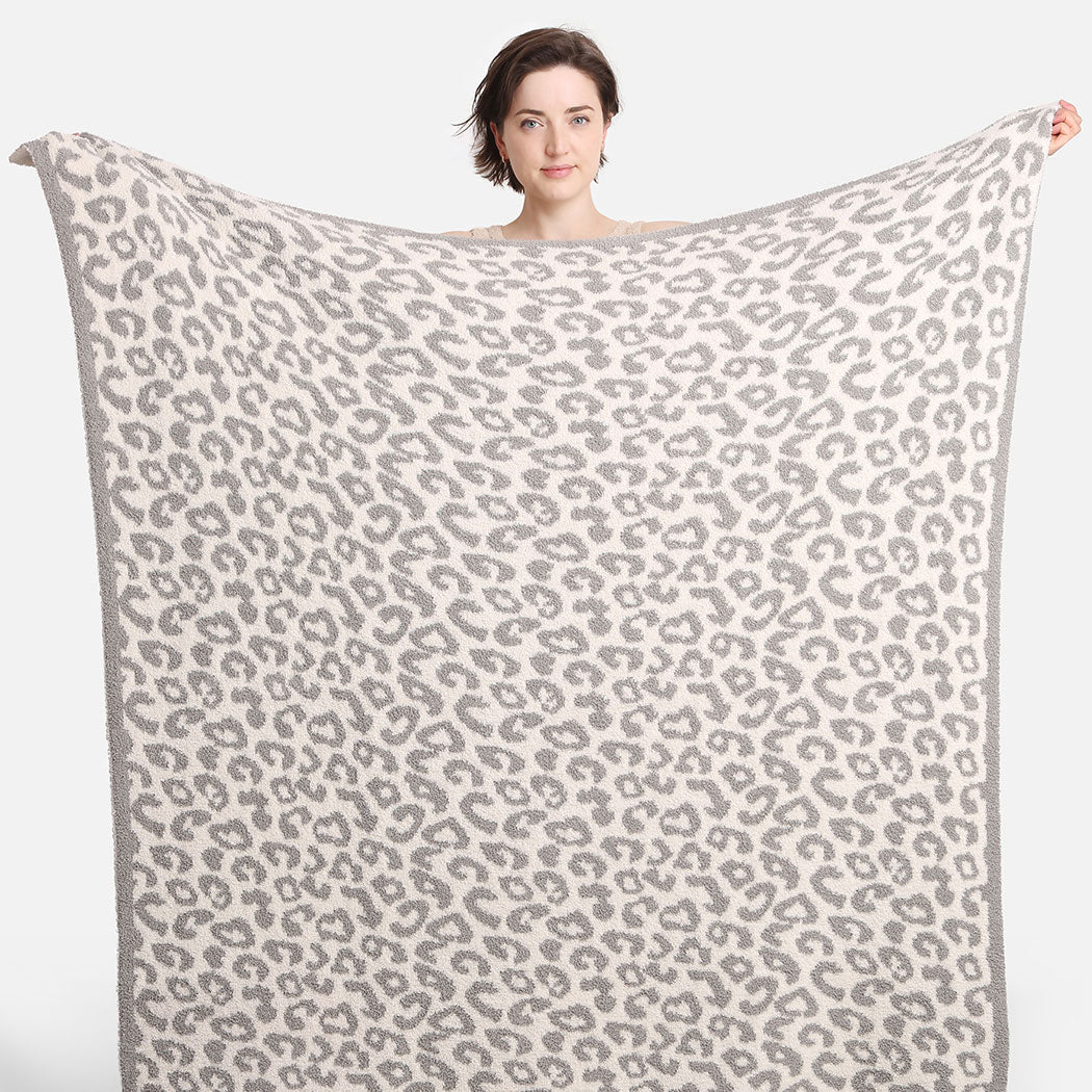 snow leopard blanket