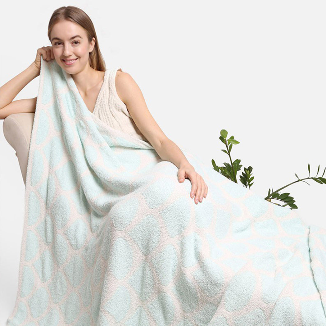 Mermaid Scale Pattern Luxury Soft Throw Blanket - Fashion CITY