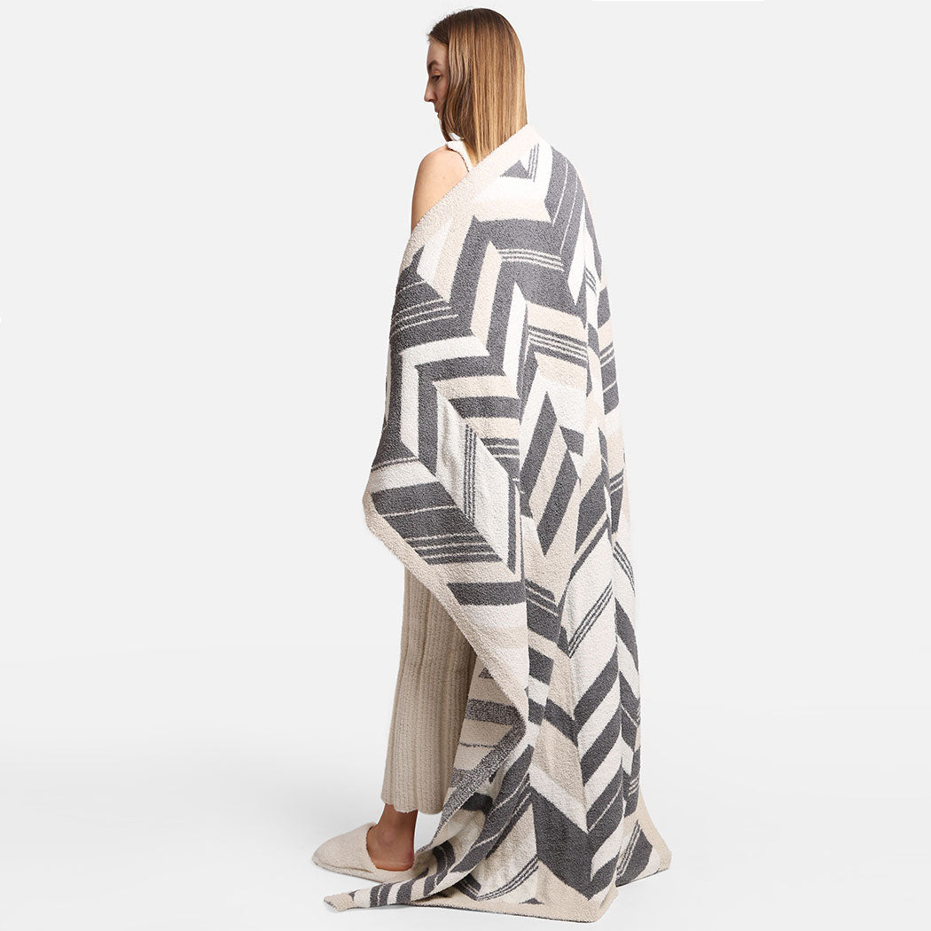 Herringbone Pattern Luxury Soft Throw Blanket - Fashion CITY