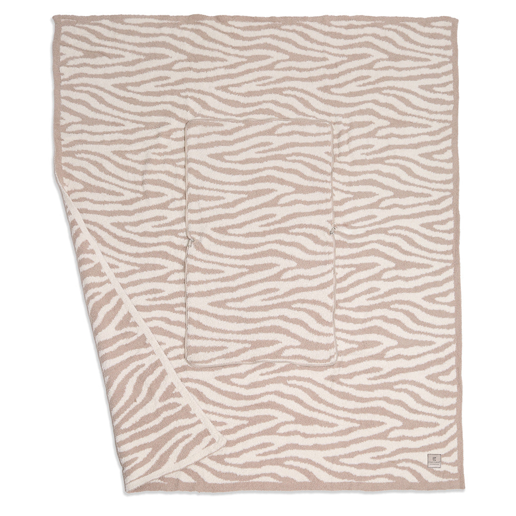 2 In 1 Zebra Print Throw Blanket & Pillow - Fashion CITY