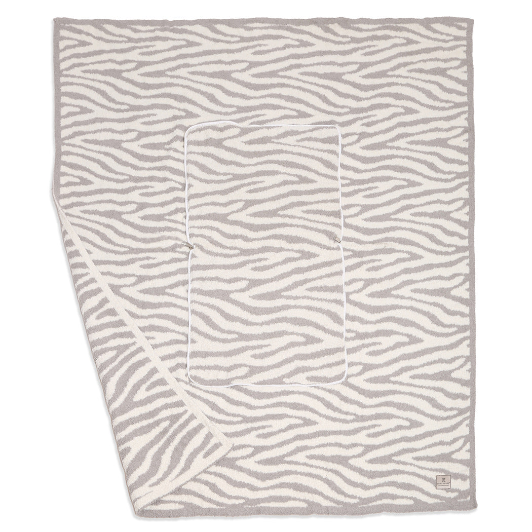 2 In 1 Zebra Print Throw Blanket & Pillow - Fashion CITY