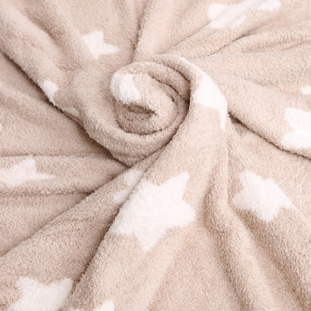 Star Print Luxury Soft Throw Winter Blanket - Fashion CITY