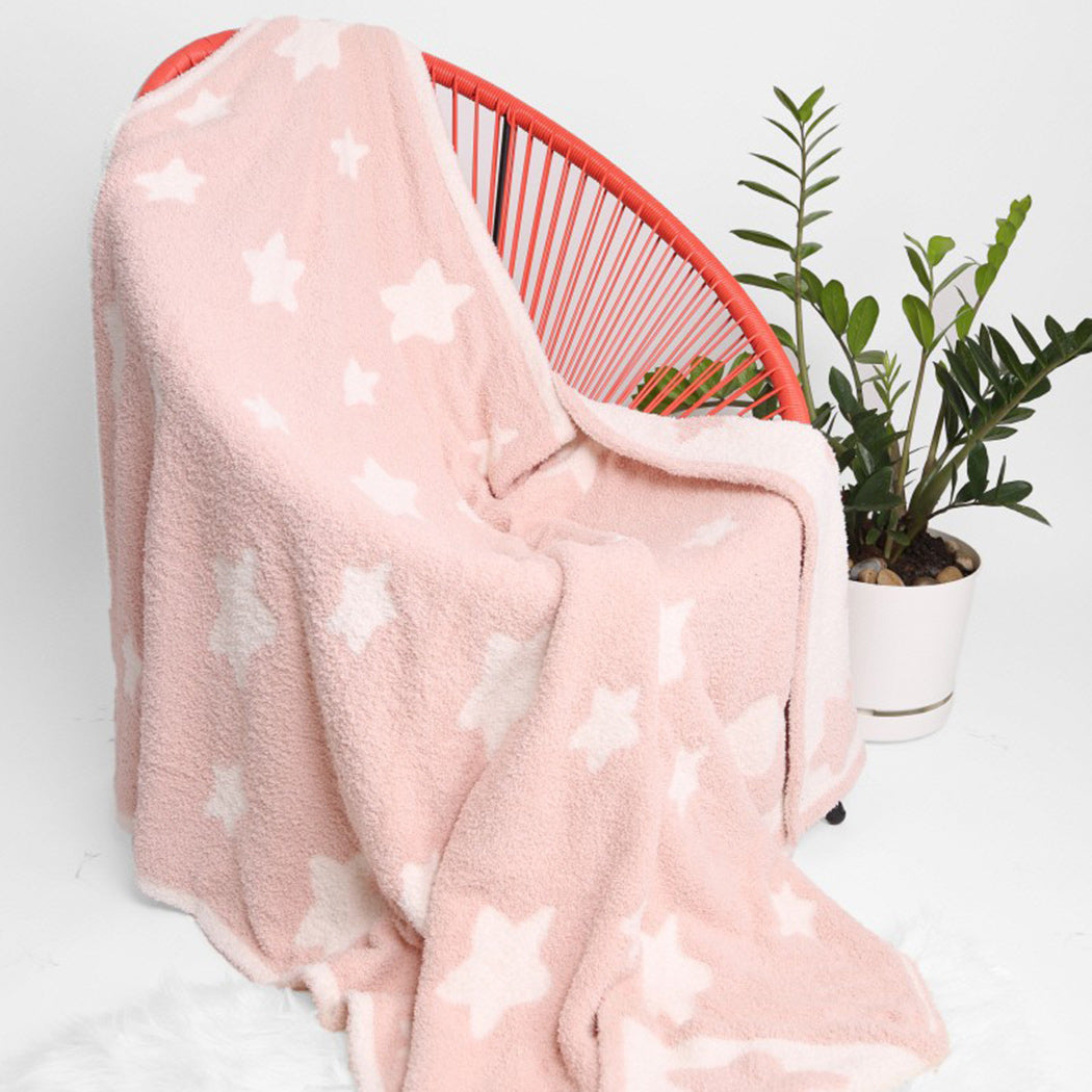 Star Print Luxury Soft Throw Winter Blanket - Fashion CITY