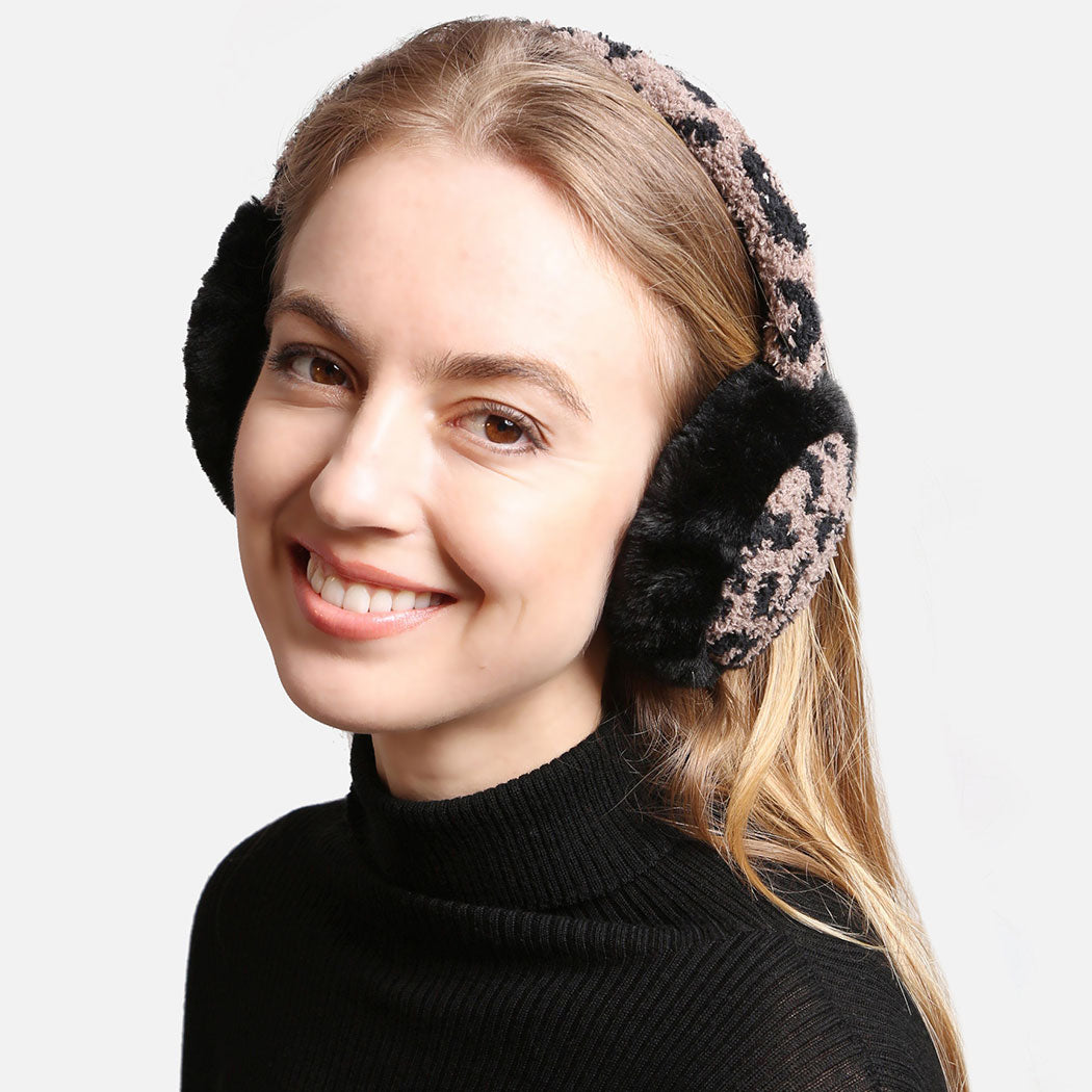 Leopard Print Luxury Soft Earmuffs (6PCS) - Fashion CITY