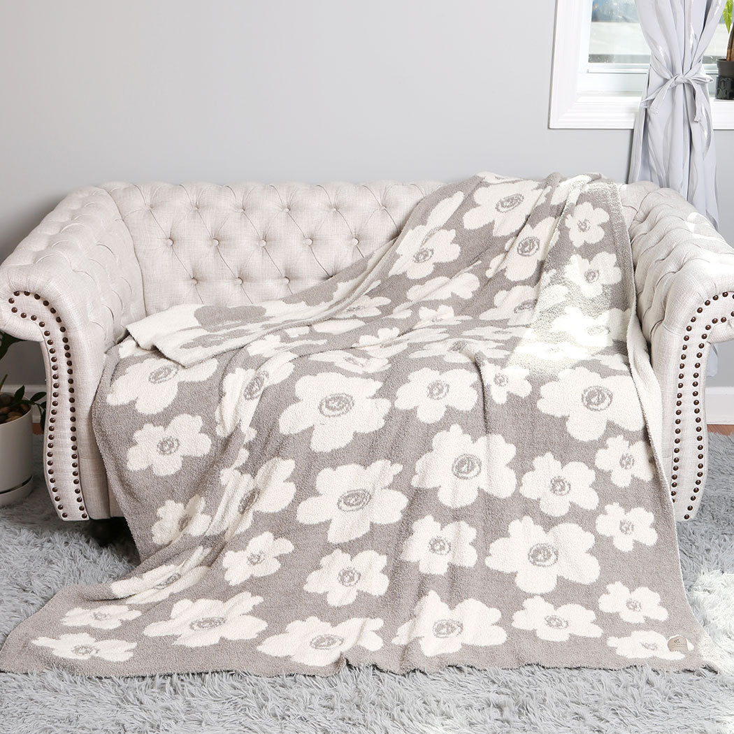 Daisy Flower Pattern Luxury Soft Throw Blanket - Fashion CITY