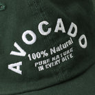 Avocado embroidered cotton baseball cap, styled view