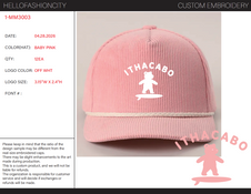 Custom embroidery work