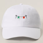 Irish Pride minimalist flag baseball cap in white