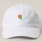 St. Patrick's Irish flag heart baseball cap in white