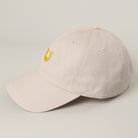 Mini Horseshoe baseball cap in putty detail view