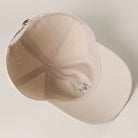 Mini Horseshoe baseball cap in putty detail view