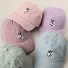 Boston Terrier embroidered baseball cap back view