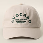 Avocado baseball cap in putty