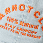 Carrot Club baseball cap in blue mint, side view