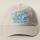 Lazy Sunday Served All Day cotton baseball cap in sand