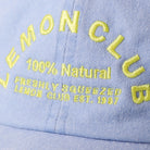 Lemon Club baseball cap in sax blue, side view
