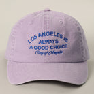 Los Angeles Is Always A Good Choice baseball cap in lilac