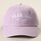 Grandma Est. 2026 embroidered baseball cap in lilac