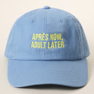 Après Now Adult Later embroidered baseball cap in sky blue