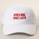 Après Now Adult Later embroidered baseball cap in white