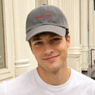 I Can't Today baseball cap, styled on model