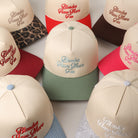 Blondes Have More Fun trucker hat, back view