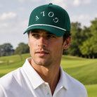 Golf Upside Down rope trucker hat, front view