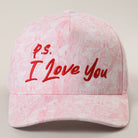 P.S. I Love You camo trucker hat in pink camo