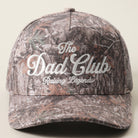 The Dad Club Raising Legends camo trucker hat in dark camo