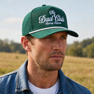 The Dad Club Raising Legends rope trucker hat, front view
