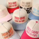 Jesus Saves I Add to Cart two-tone trucker hat, all color options